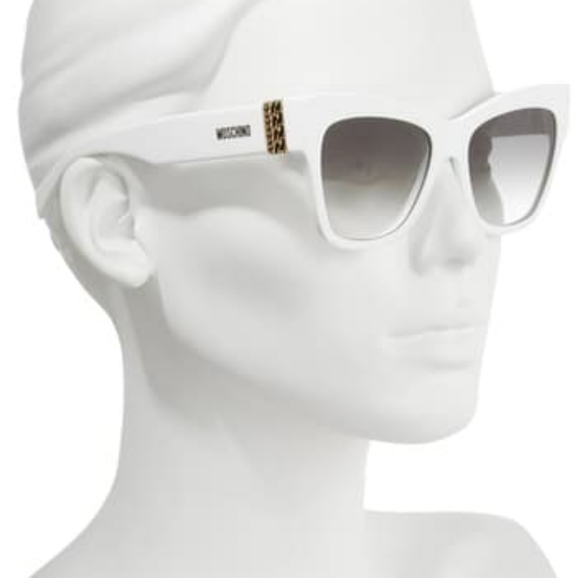 Moschino Accessories - 💥SOLD💥 Moschino White Cat Eye Sunglasses.